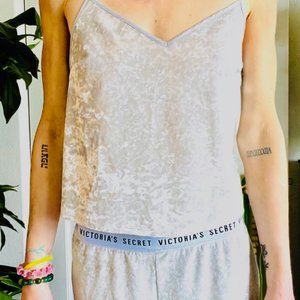 Victoria's Secret silver velvet summer PJs